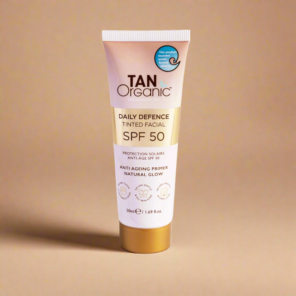 TanOrganic SPF 50 Daily Defence Tinted Facial Sunscreen - 50ml