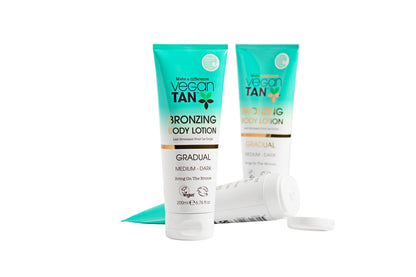 VEGANTAN BRONZING BODY LOTION GRADUAL 200ML MEDIUM-DARK