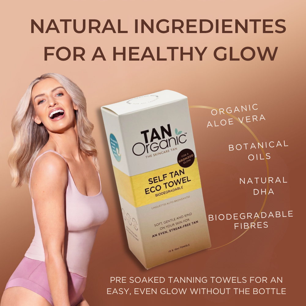 TanOrganic Self Tan Eco Towels 10 X 10ml (10 Pack)