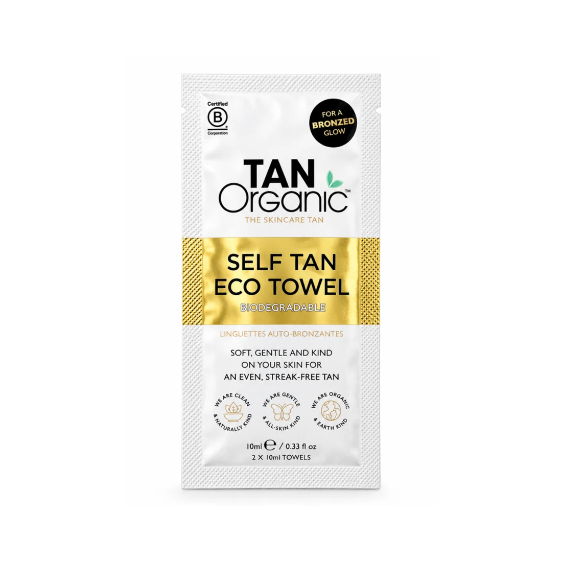 TanOrganic Self Tan Eco Towel 1 x 10ml