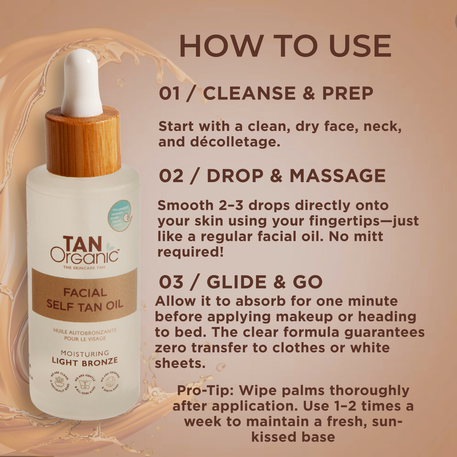 TanOrganic Facial Self-Tanning Oil - 50ml