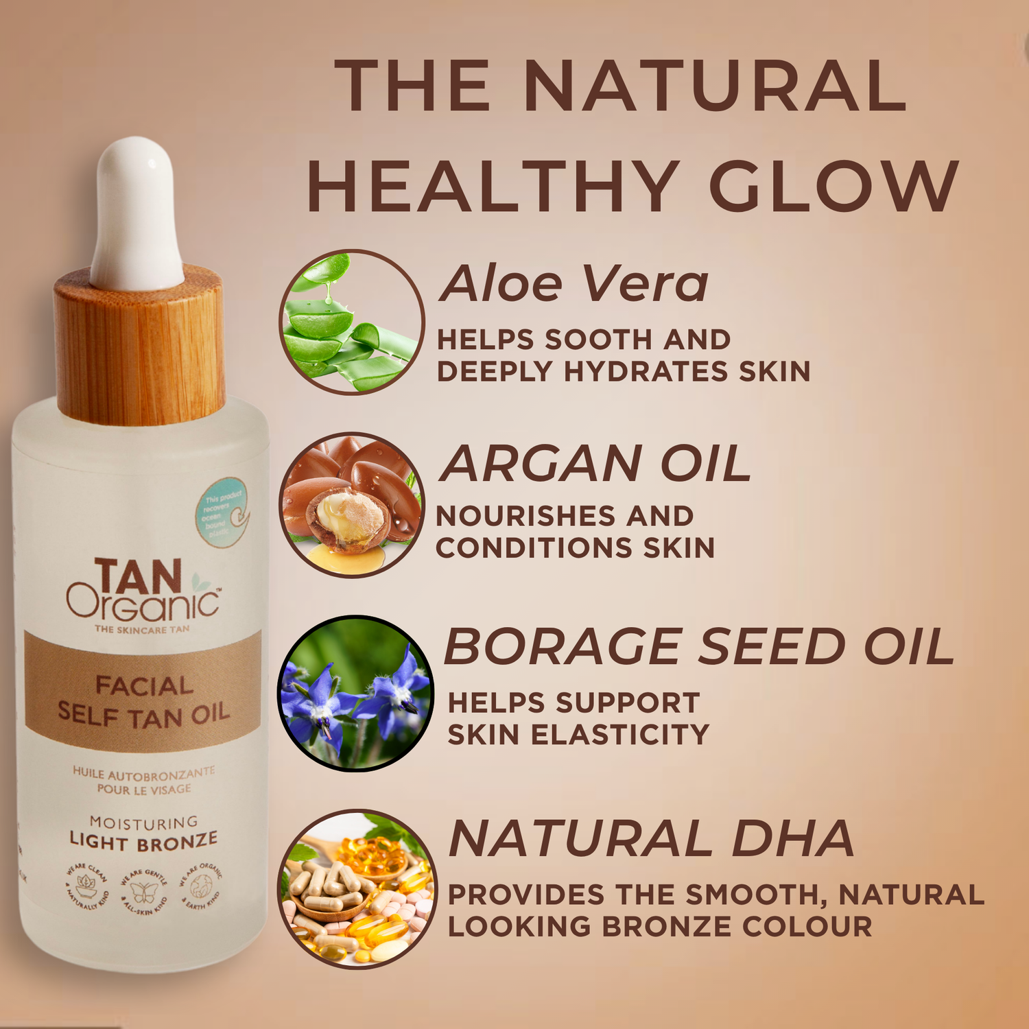 TanOrganic Facial Self-Tanning Oil - 50ml