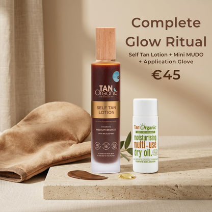 The Complete Glow Ritual Bundle - Mini Mudo + Lotion + Luxury Glove