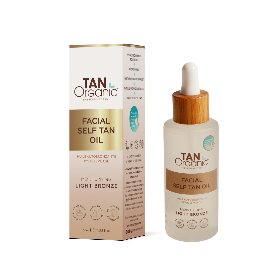 TanOrganic Facial Self-Tanning Oil - 50ml